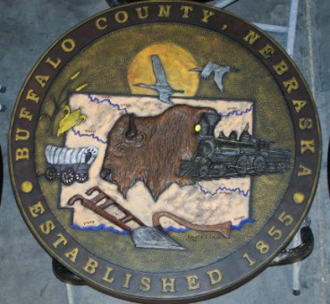 Buffalo County Seal - Painted