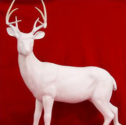 Paintable resin fiberglass deer