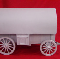 Paintable resin fiberglass sheep wagon