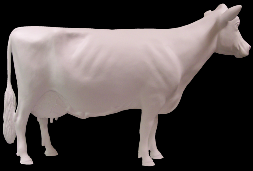 Oversize Fiberglass Milking Cow - 72" Tall x 122" Long