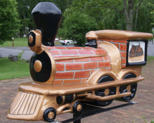Painted Fiberglass Train (10)