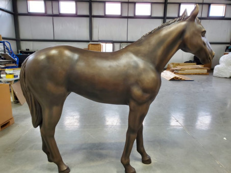 Livesized Bronzed Finish Horse