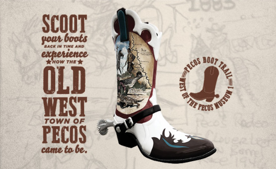 West of the Pecos Museum Boot 1