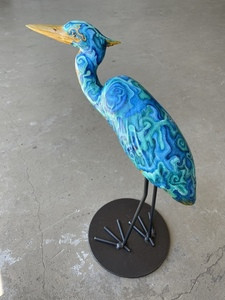 Mini Heron 12 by Julie Floyd