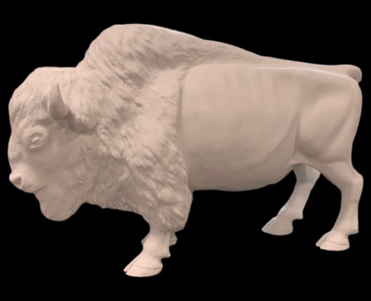 Fiberglass Bison (Small Buffalo)- 40'' Long x 28'' Tall