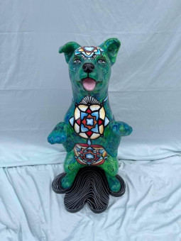 Finished Dog Sculpture 11- Paws on the Platte 2021
