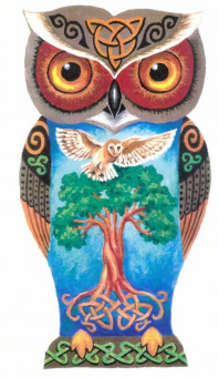 Celtic Owl by Evelyn Fischer (Front)