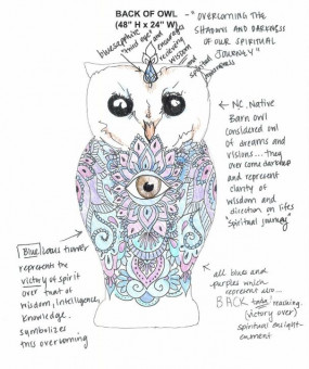 Mandal-Owl by Sally Martin (Back)