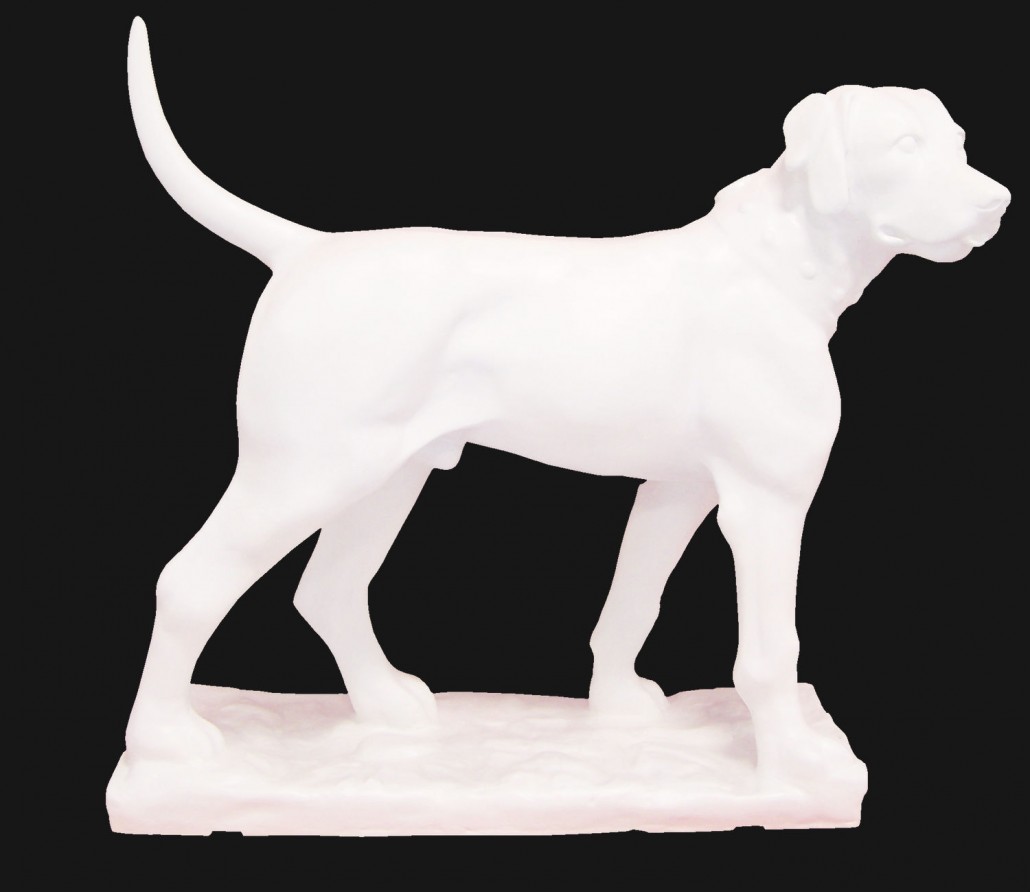 Fiberglass dog for fiberglass animal art projects