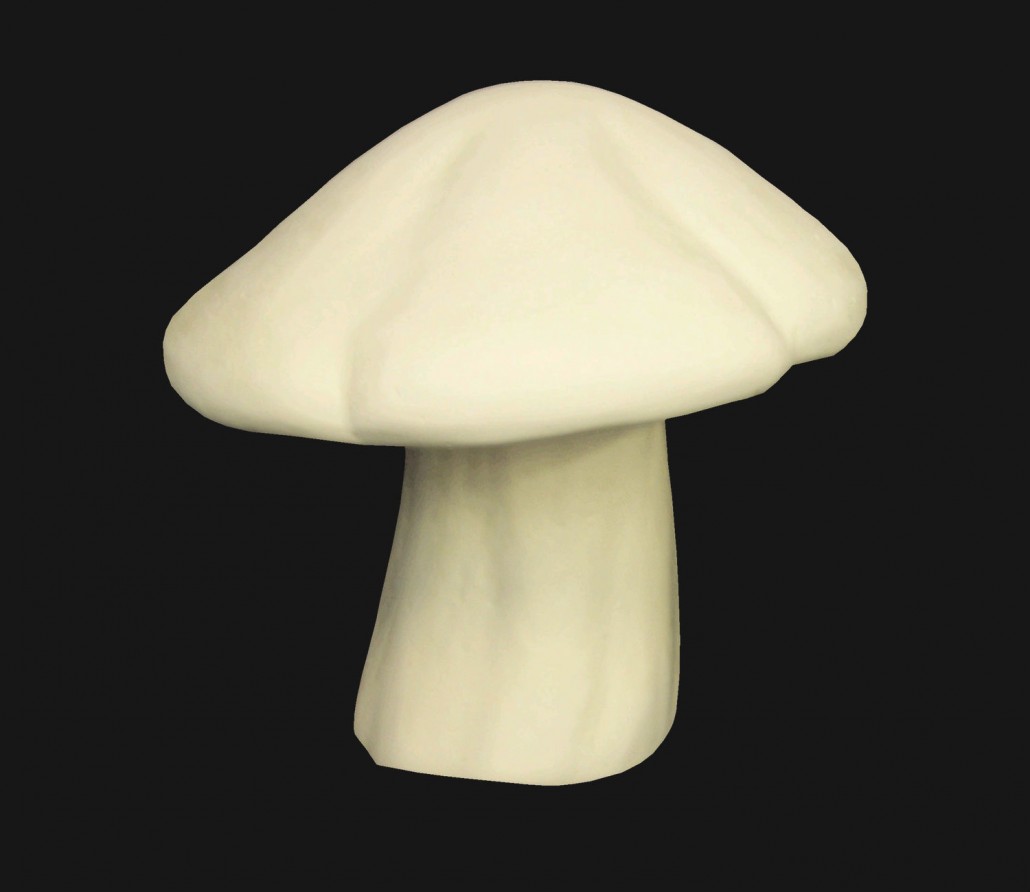 Fiberglass mushroom for fiberglass art projects