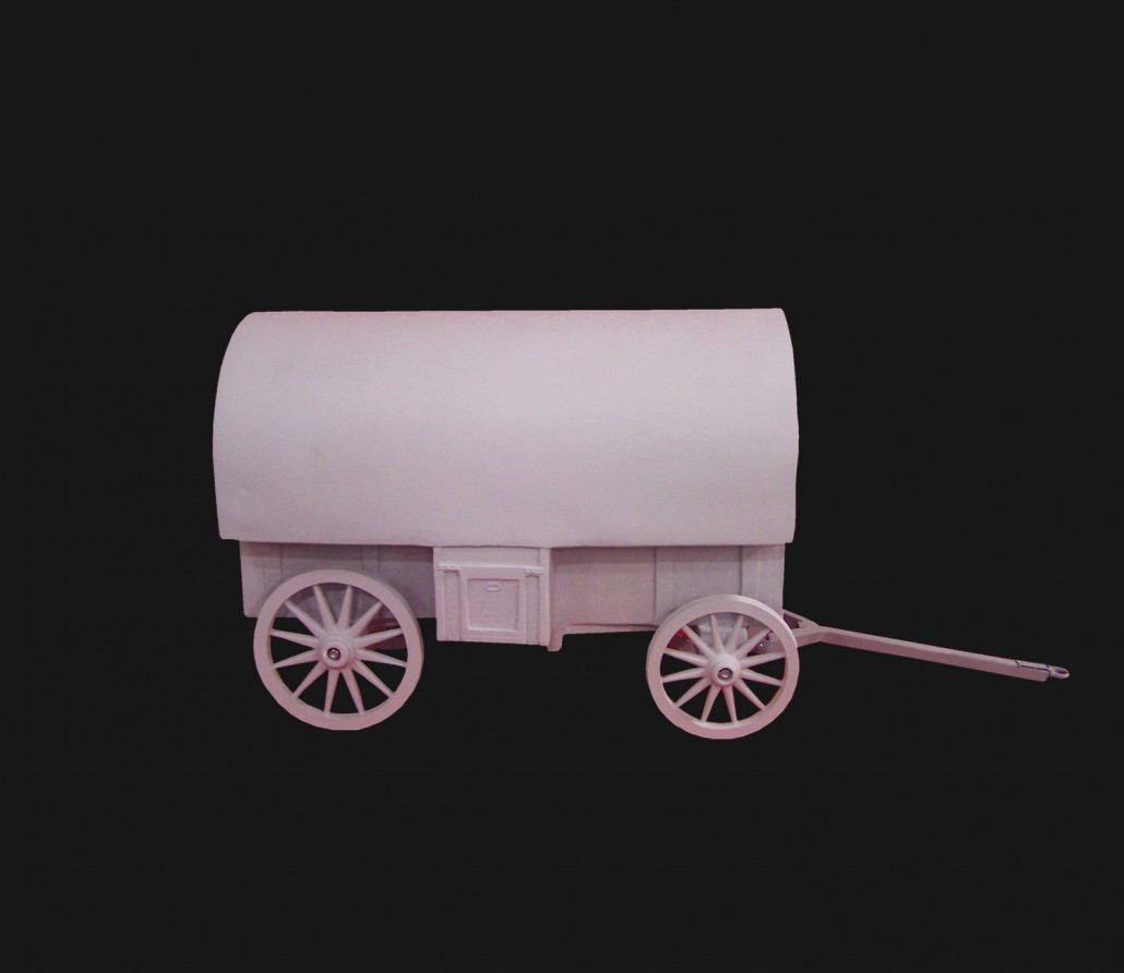 Fiberglass sheep wagon for fiberglass art projects