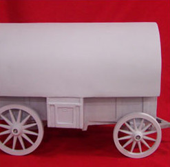 Fiberglass sheep wagon for fiberglass art projects